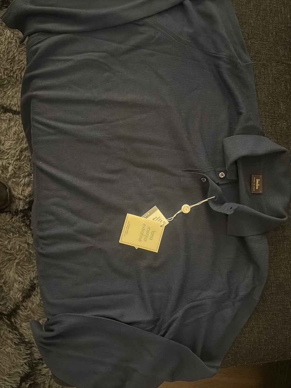 Neiman Marcus Men's Navy Polo